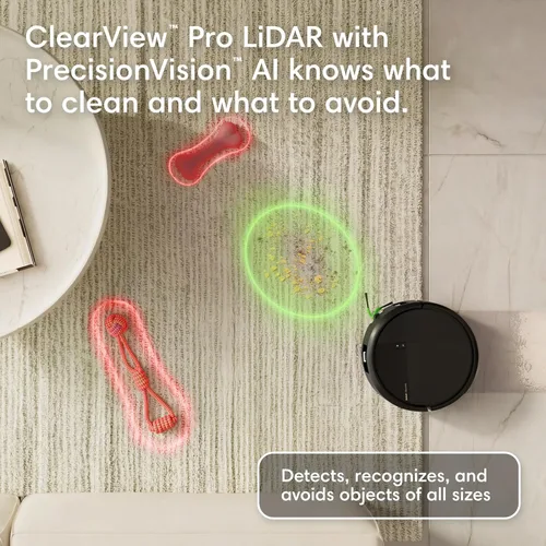 Vista 6 de iRobot Roomba Plus 575 Robot Aspirador y Trapeador Combo, Succión de 25,000 Pa, PrecisionVision AI Obstáculo Evitación de Obstáculos, Vacío de 90