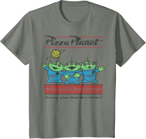 Vista 25 de Disney Pixar Toy Story Pizza Planet Aliens Camiseta