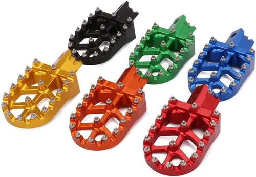 Vista 7 de AnXin Reposapiés de Motocicleta Universal CNC para CRF XR CR 50-125cc CT200U Mini Bike SSR Apollo RFZ TaoTao Lifan Kayo Coolster Pit Bike - Negro