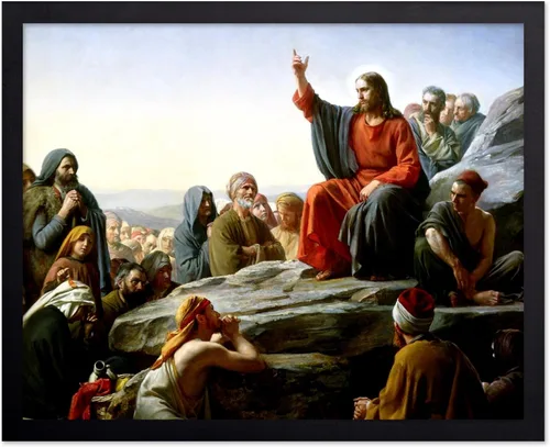 Vista 45 de Poster Master Póster de retrato vintage, impresión cristiana retro, regalo para religiosos, amigos, cara de Jesucristo, sudario de Turín, Biblia