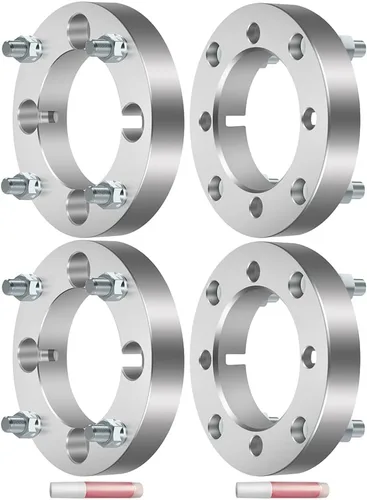 Vista 154 de SCITOO Espaciadores de rueda de 1.5 pulgadas, orificio 4x4 con adaptadores de pernos de 1/2 de 2.441 in para ClubCar Precedent para Adward 2 para EZ