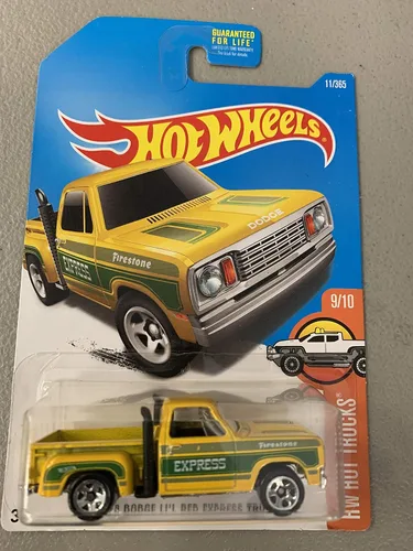 Vista 2 de Hot Wheels, 2017 HW Hot Trucks, 1978 Dodge Li'l Red Express Truck [Amarillo] 11/365