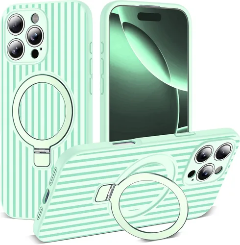 Vista 18 de SKYLMW Funda diseñada para iPhone 11 con soporte magnético invisible Compatible con Mag-Safe, a prueba de caídas de grado militar, a prueba