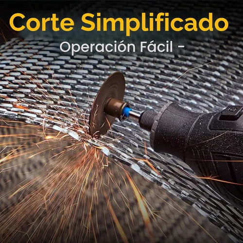 Vista 7 de Juego de 44 ruedas de corte negras compatibles con plástico para herramienta giratoria, hojas de sierra circular HSS 6 piezas, discos de corte
