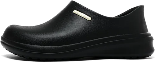 Vista 3 de Zapatos de chef antideslizantes para hombres y mujeres, resistentes al aceite, zapatos de trabajo impermeables con suela antideslizante de goma