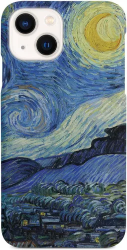 Vista 11 de Inspired Cases - Funda con textura 3D para iPhone Xs Max - Funda protectora de goma para iPhone Xs Max de Apple - Vincent Van Gogh - Noche estrellada