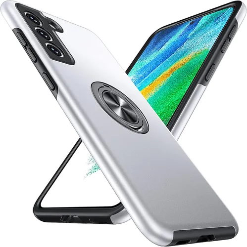 Vista 25 de Anqrp Funda para Samsung Galaxy A53 con soporte de anillo, color negro