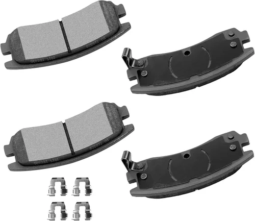 Vista 33 de Cciyu D627 Kit de 4 piezas de pastillas de freno cerámicas traseras 1994-2004 para Ford Mustang