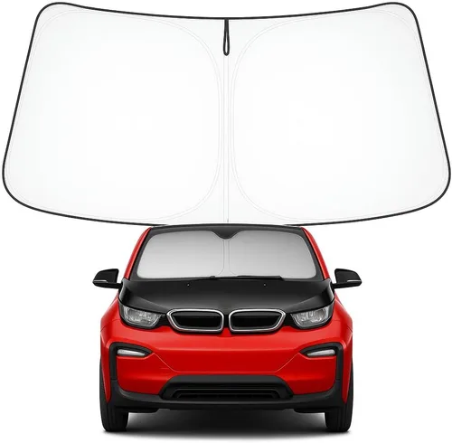 Vista 188 de Proadsy Parasol para parabrisas Rivian R1S 2022-2025 2026 de 4 capas plegable, protector de parasol frontal que bloquea los rayos UV, mantiene