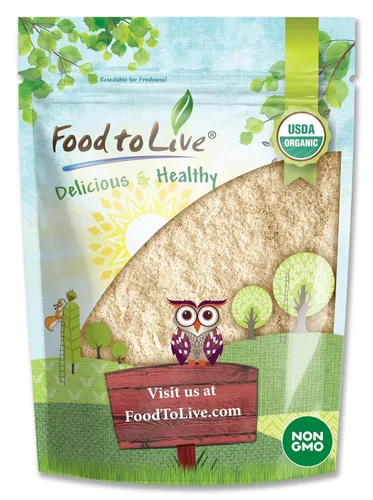 Vista 10 de Food to Live Harina orgánica de guisantes verdes, 5 libras, sin OMG, finamente molida, pura, cruda, cetogénica, nutritiva en polvo vegano a granel.