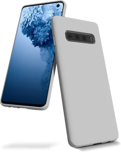 Vista 11 de GOOSPERY Funda de silicona líquida para Samsung Galaxy S10 Plus (2019) 6.4 pulgadas Jelly Rubber Bumper Case con forro de microfibra suave - Negro