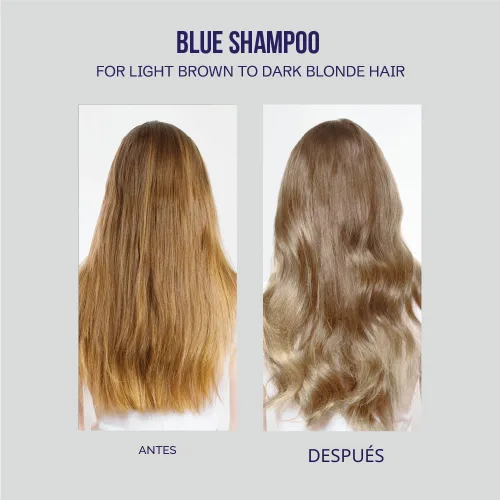 Vista 5 de Champú Oligo negro azul para cabello rubio, 8,5 onzas