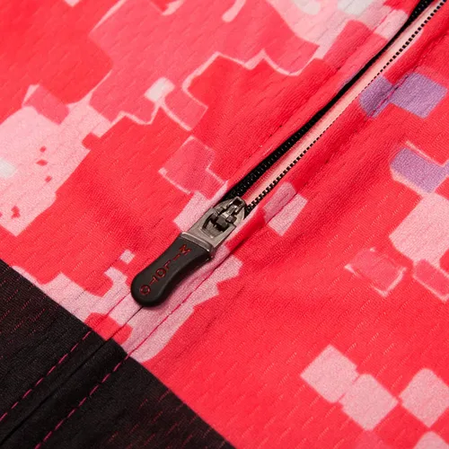 Vista 113 de Camiseta de ciclismo para mujer, manga corta y pantalones cortos de ciclismo acolchados para verano