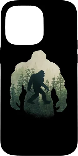Vista 21 de Sasquatch Yeti Figure Nature Double Exposure Bigfoot Case for iPhone 17