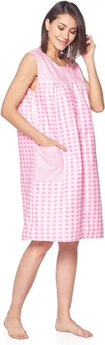 Vista 3 de Casual Nights Vestido para la casa con cierre de mujer sin mangas Bata para dormir Prenda para dormir