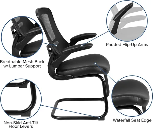 Vista 4 de Flash Furniture - Sillas de malla para oficina