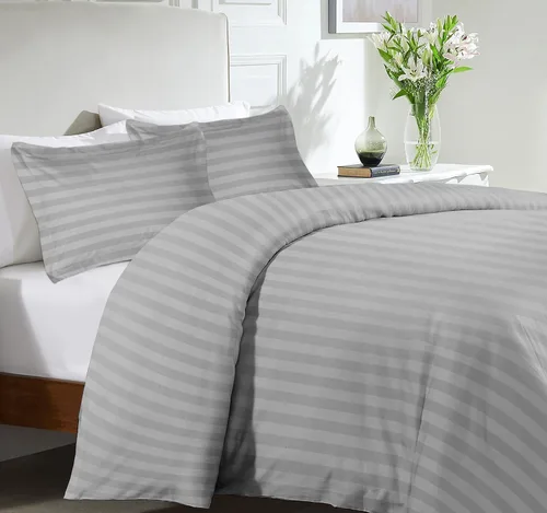 Vista 31 de SLEEP-NEST Juego de funda de edredón 100% algodón, tamaño individual/individual XL, juego de ropa de cama de 3 piezas con cierre de cremallera, 600