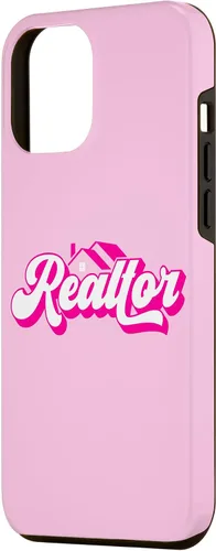 Vista 2 de iPhone 12 Pro Max Agente de Bienes Raíces Mujer Rosa Caso
