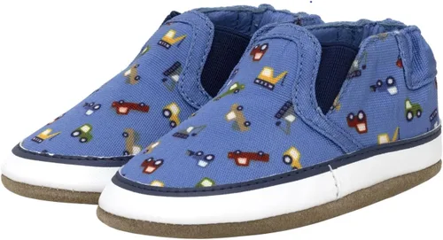 Vista 23 de Robeez Zapatos de cuna con suela suave antideslizantes para bebés varones y unisex, pantuflas mocasines para bebés y niños pequeños, 0-24 meses Lino