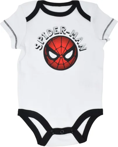 Vista 5 de Marvel Avengers Spider-Man Iron Man Hulk Captain America Baby 5 Pack Bodysuits Newborn to Infant