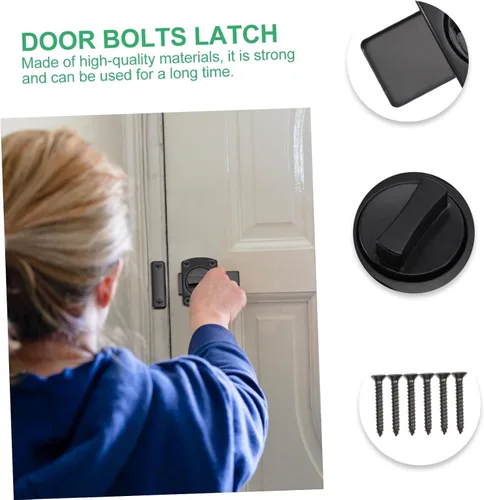 Vista 3 de BESTonZON Cerradura de cerrojo de metal para valla de metal Cerradura de cadena de puerta Muebles para el hogar Muebles deslizantes Cerradura
