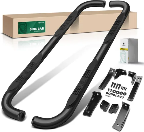 Vista 10 de YHTAUTO - Estribos de 3 pulgadas para Chevy y GMC, cabina estándar/cabina regular Cromo