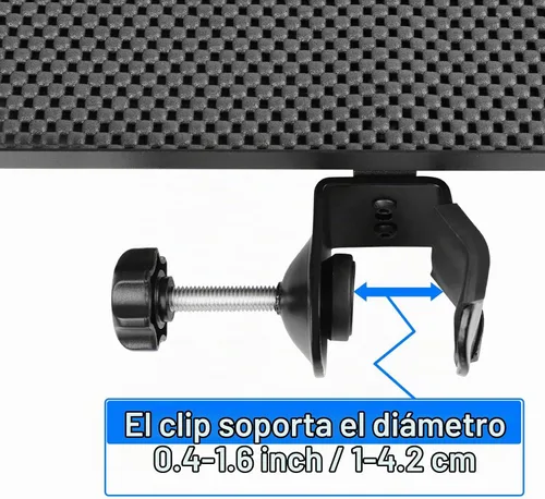 Vista 4 de Mr.Power - Soporte para micrófono, 13 x 9 pulgadas, soporte para bandeja