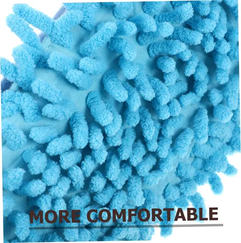 Vista 2 de Zapatillas de limpieza de pisos de microfibra, zapatos lavables para limpiar el polvo, zapatos de trapeador desmontables para limpieza de pisos