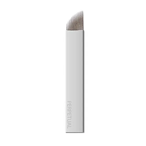 Vista 2 de Microblading Microblades Agujas de Maquillaje Permanente Micro Cuchillas Manuales Cejas Curvas Planas Flex (7 Curvas Planas/Flexibles)