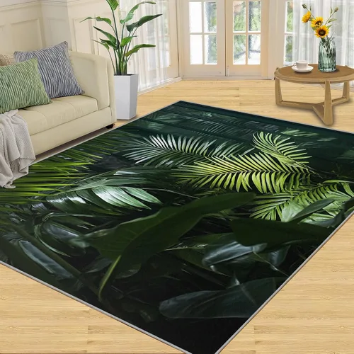 Vista 30 de Cyberpunk Rugs for Bedroom, Neon Head Area Rug, Neon Art Rugs for Living Room, Indoor Non-Slip Rug, Machine Washable Carpet for Front Entrance Floor