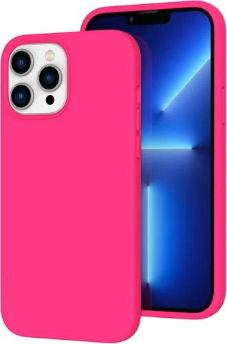Vista 129 de Funda de silicona líquida compatible con iPhone 12 Pro Max 6.7 pulgadas, funda de gel de protección completa con forro de microfibra, funda