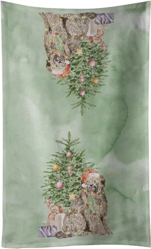 Vista 32 de Caroline's Treasures Toalla de cocina Christmas English Bulldog #2, 15 X 28, multicolor