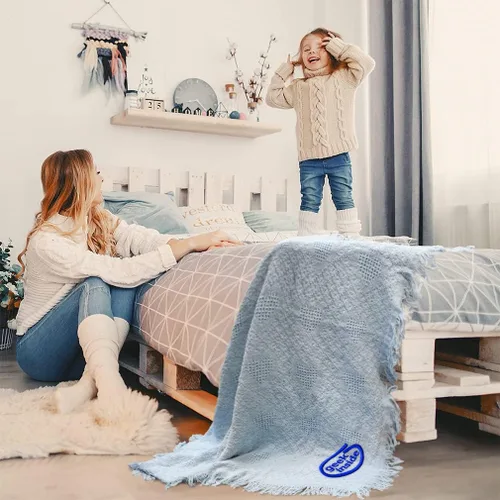 Vista 5 de Fastasticdeals Mantas de bebé bordadas personalizadas para niños y niñas Geek dentro