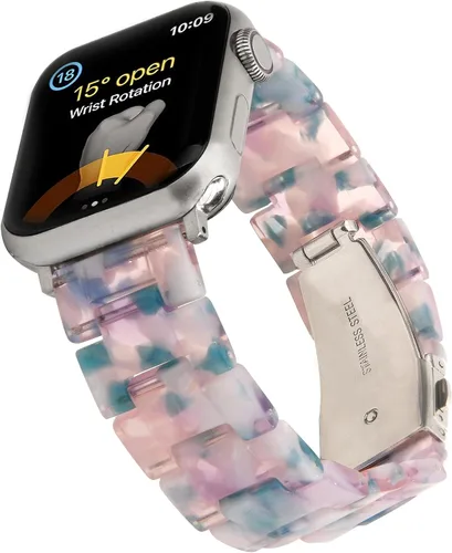 Vista 15 de Wongeto Correa de resina ligera, compatible con Apple Watch Band de 1.575 pulgadas, 1.496 pulgadas, 1.614 pulgadas, 1.654 pulgadas, 1.732 pulgadas