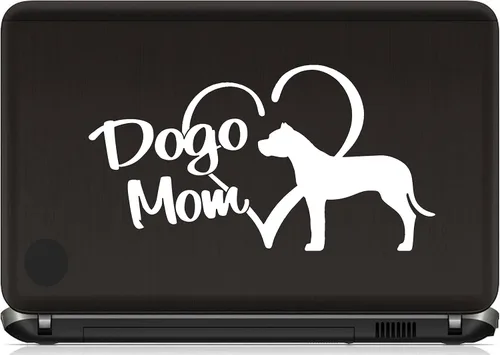 Vista 4 de Dogo Mom Decal Dogo Argentino Vinilo Adhesivo para Ventana de Coche BG 835