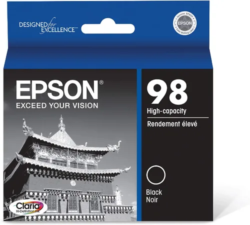 Vista 4 de Epson T098120 Claria - Cartucho de tinta negra de alta definición, 2 unidades Paquete de 2
