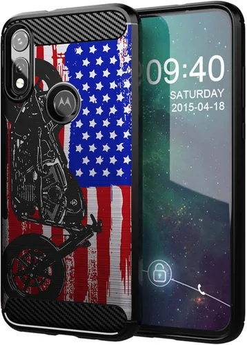 Vista 7 de CasesOnDeck - Funda compatible con Motorola Moto E (2020), diseño delgado, flexible, elegante, de protección contra golpes, funda de poliuretano