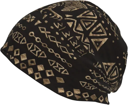 Vista 17 de Gorro africano holgado de invierno, gorro de punto casual para hombres y mujeres