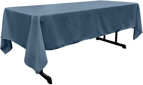 Vista 64 de New Creations Fabric & Foam Inc - Mantel rectangular de popelina de poliéster de 60 pulgadas de ancho por 120 pulgadas de largo. (Avocado)