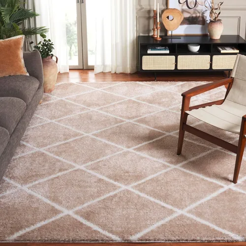 Vista 17 de SAFAVIEH Tahoe Shag Collection - Alfombra para pasillo, 2 x 9 pies, diseño de enrejado, no desprende pelusa y de fácil cuidado, 1.2 pulgadas