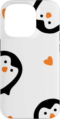 Vista 17 de Cute Penguins Hearts Phone Case for iPhone 17