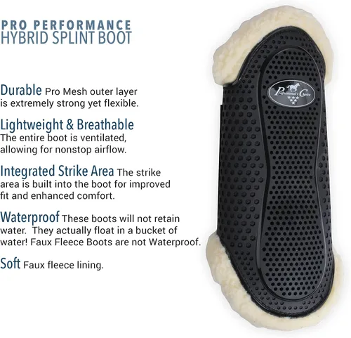 Vista 2 de Professional's Choice Sports Medicine Products Hybrid Splint Horse Boots Fleece Horse Leg Wraps
