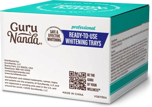 Vista 9 de GuruNanda Bandejas blanqueadoras precargadas listas para usar (7 tratamientos) con 8% de peróxido de hidrógeno para eliminar las manchas