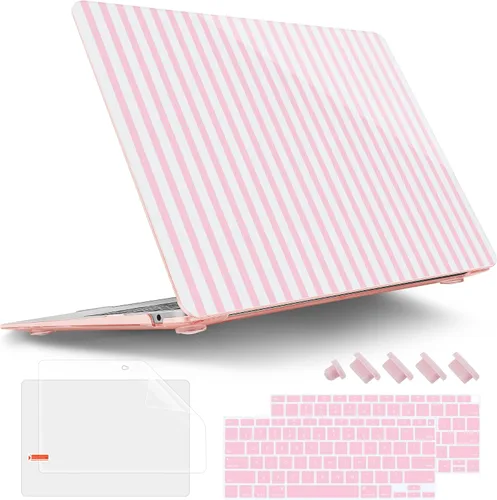 Vista 13 de Tuiklol Para MacBook Air de 13 pulgadas (versión 2021-2018) M1 A2337/A1932/A2179 con pantalla Retina Touch ID, carcasa rígida de plástico y cubierta