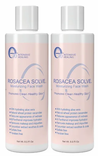 Vista 12 de Tratamiento para rosácea para el cuidado de la piel facial en crema para mujeres y hombres (paquete de 2) - Hidratante suave que reduce