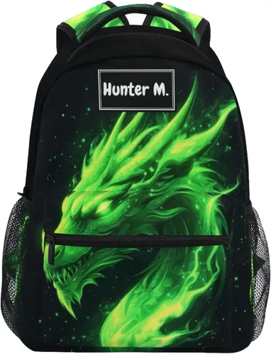 Vista 23 de Kcldeci Mochila escolar para niños pequeños, diseño de leopardo, leopardo, arcoíris, para niños, niñas, mochila escolar para libros de primaria A01