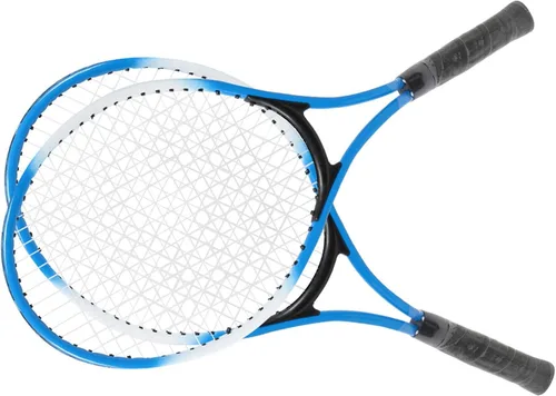 Vista 2 de Raqueta de tenis para niños, raqueta de tenis para niños, raqueta de práctica junior, accesorio de aleación de hierro, ligera, estable con pelota