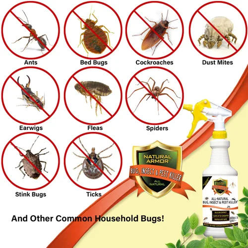 Vista 2 de Asesino y control natural de insectos, insectos y plagas, incluyendo pulgas, garrapatas, hormigas, arañas, chinches, ácaros del polvo, cucarachas