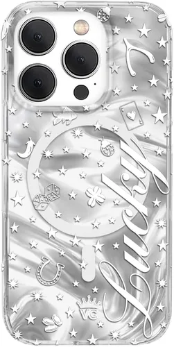 Vista 171 de VELVET CAVIAR Funda compatible con MagSafe para iPhone 15, probada en caídas de 10 pies, estampado de leopardo y amatista morada
