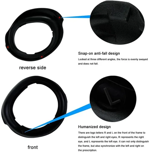 Vista 6 de Protector espaciador de lentes para Meta Quest 3, espejo de auriculares VR, protector de lente antiarañazos para Quest 3, marco resistente a
